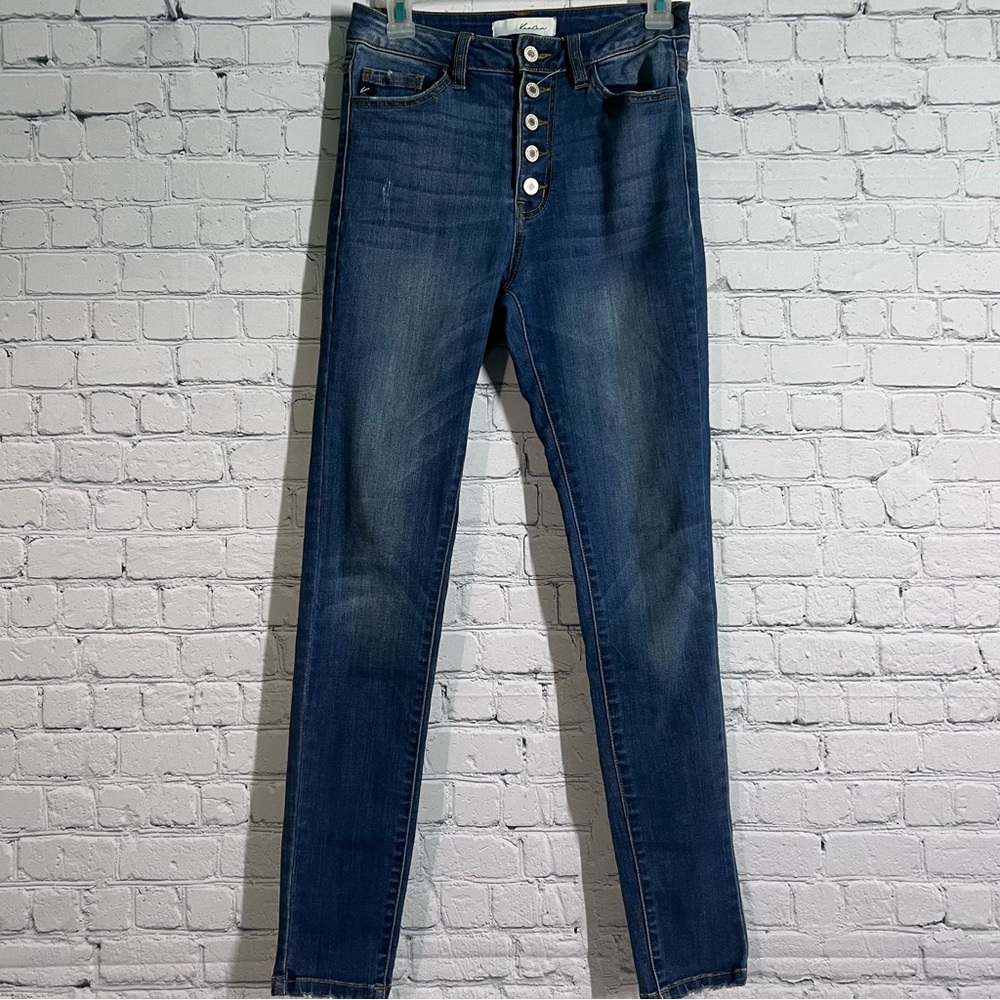 KanCan Women's Skinny Jeans - Dark Blue